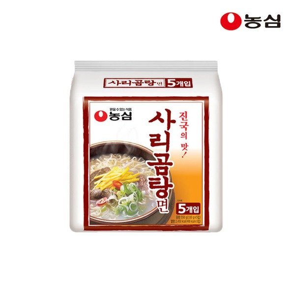 人気ブラドン 농심 무배 40개입 x 110g 사리곰탕면 韓国麺類