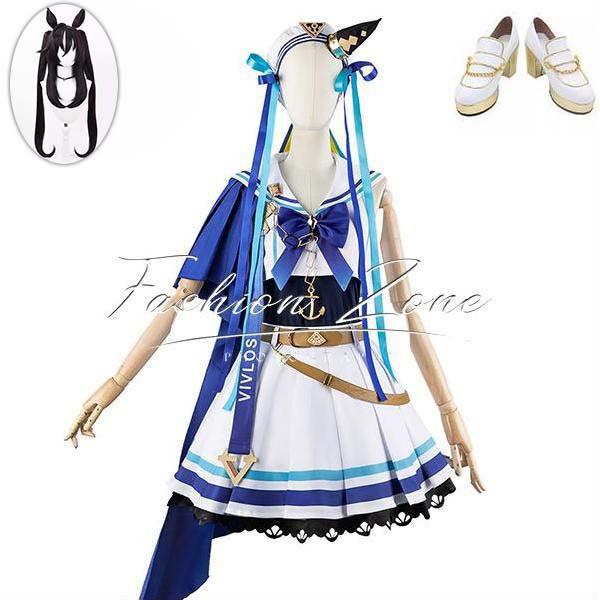 【品質良い 大好評中】迅速な出荷ウマ娘 プリティーダービー ヴィブロス コスプレ衣装 ウィッグ 靴 cosplay ハロウィン 演出服 変装