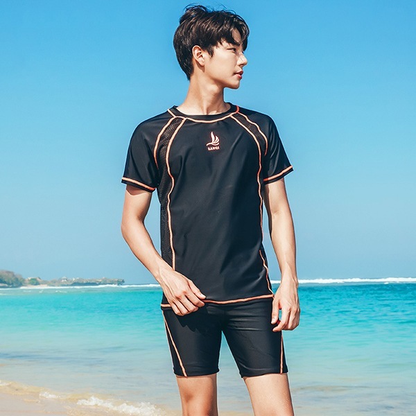 水着 メンズ メンズ 水着 上下セット フィットネス水着 水着 男性用 海水浴 大きいサイズ 旅行 海 水着 上下 セット 半袖 短パン メンズ 男性用 部屋着 ジム 温泉 ビーチ 水泳 スイミング
