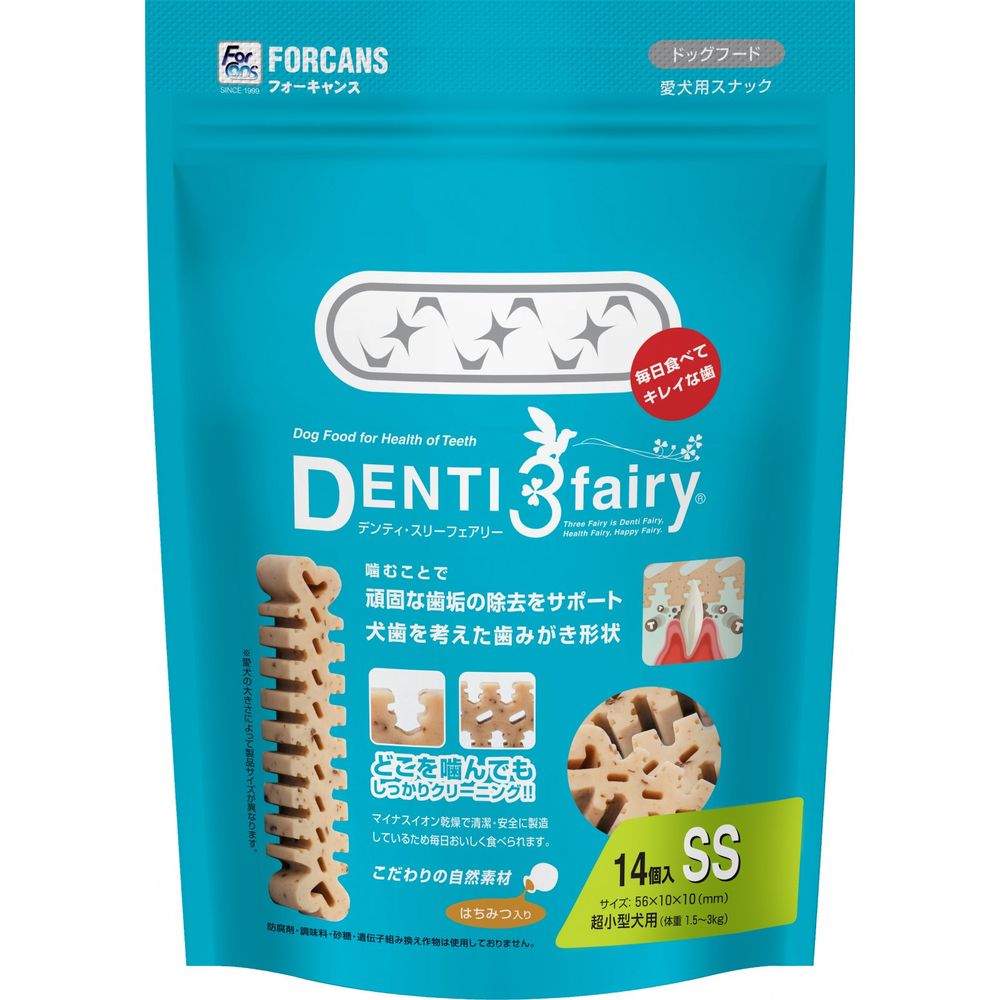 （まとめ買い）フォーキャンス デンティ/スリーフェアリー SS（14個入） 犬用 [x12]