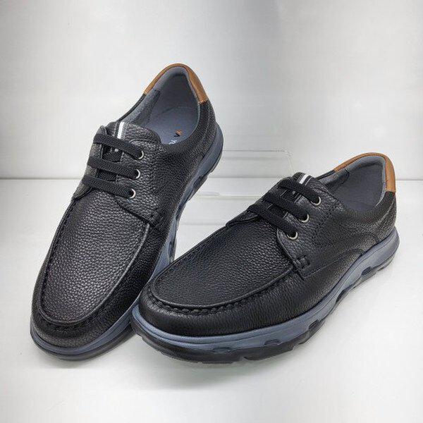 男性軽量カジュアルデイリーダービーシューズ YADFHD085BK_KJ