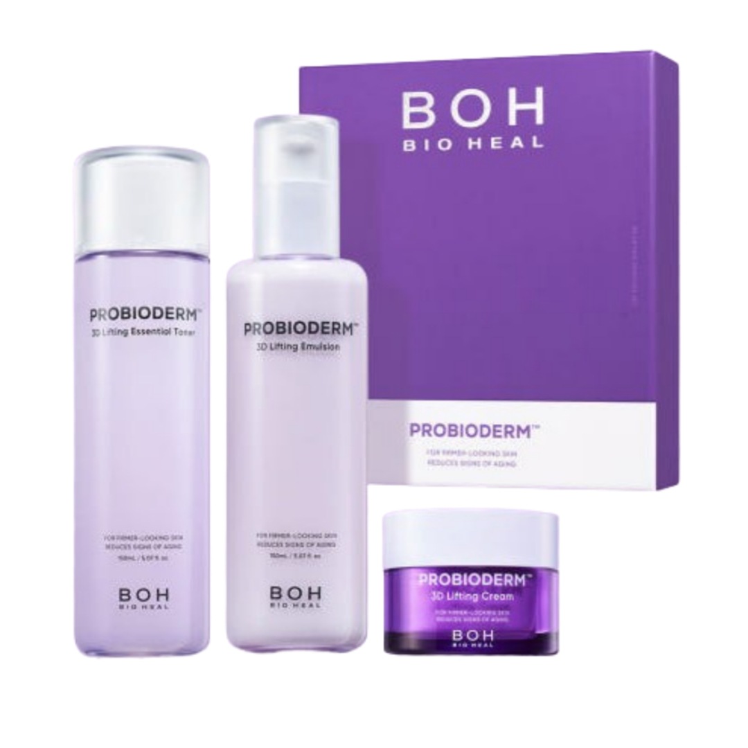 【Free Gift】プロバイオダム 3D リフティング スキンケア 2点セット (エッセンシャル トナー 150ml + エマルジョン 150ml + リフティングクリーム 15ml)