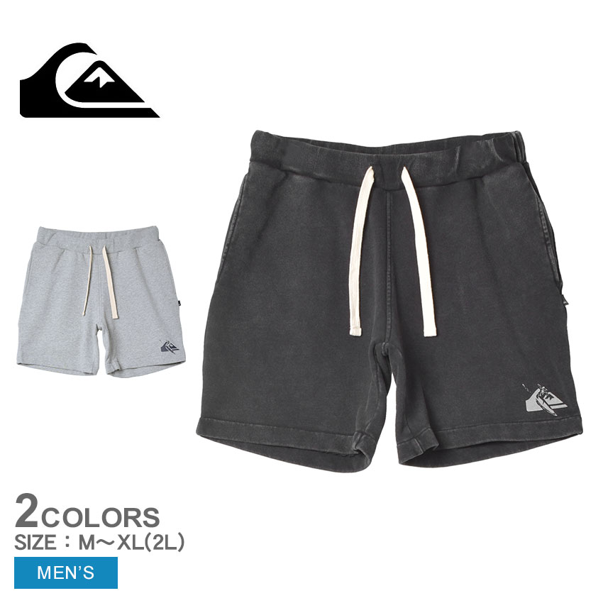 ハーフパンツ メンズ サーフィン サーファー スウェット スエット ボトムス サーフブランド ポケット 夏 ウエストゴム DNA LOGO SHORTS ショートパンツ QWS241055