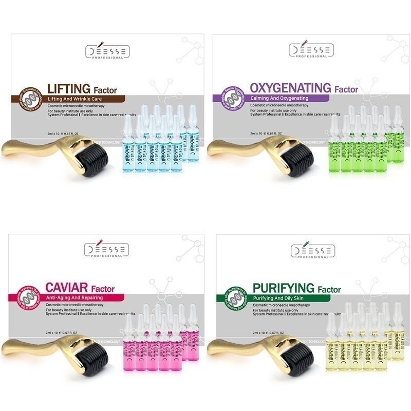 【DEESSE】高濃縮 美容液 アンプル 2ml,10p+mtsローラー セット 鎮静 保湿 乾燥肌 水分 敏感肌 ニキビ 毛穴 ケア しわ リフティング