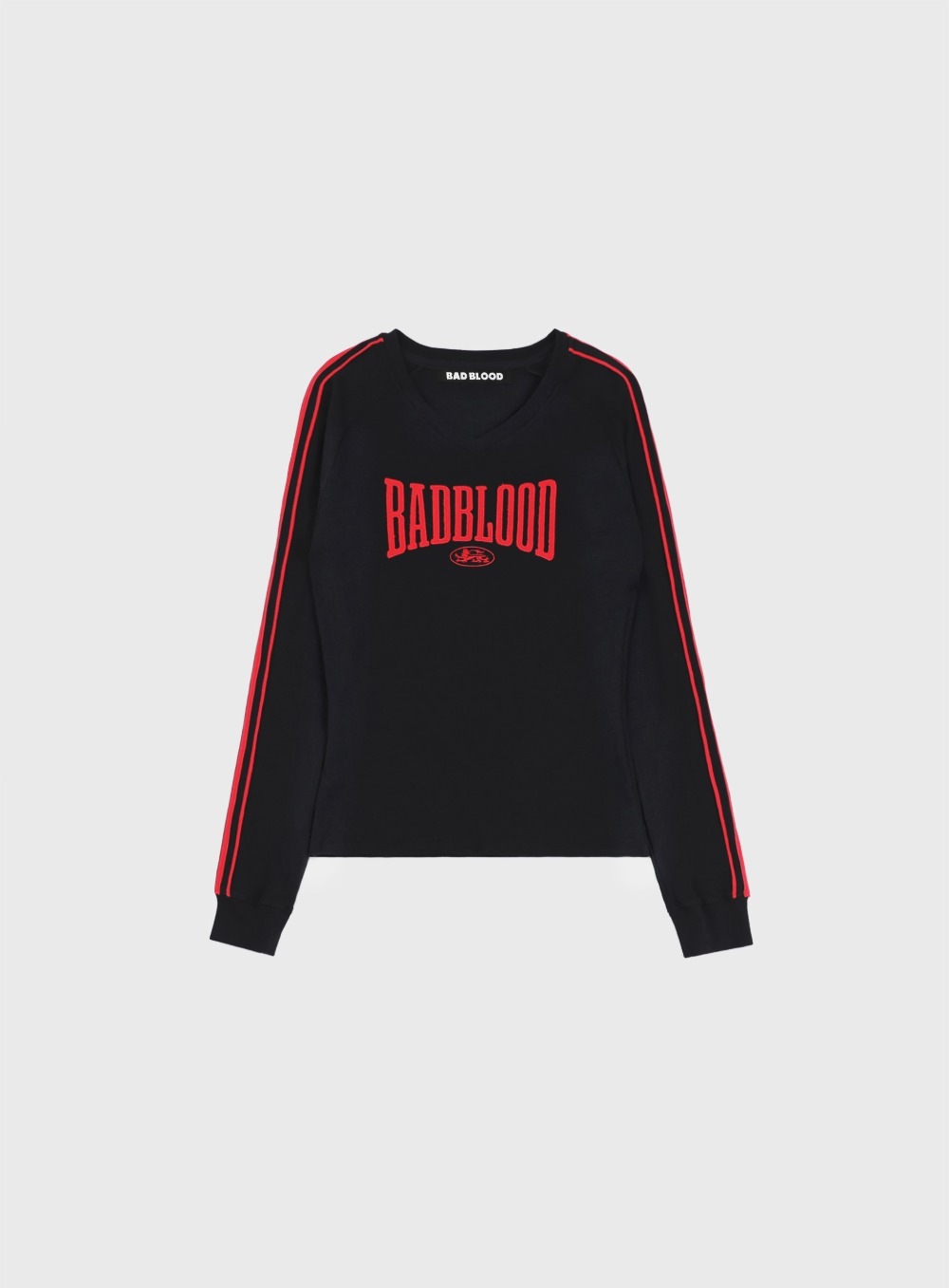 【BADBLOOD】 MYSTIC CAPSULE V-NECK LONG SLEEVE : BLACK