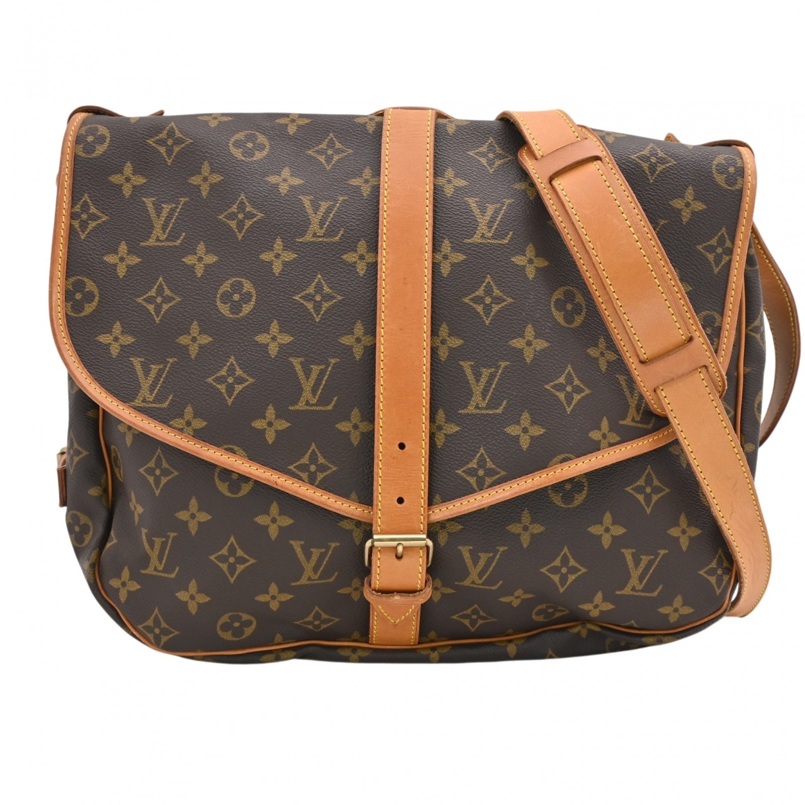 ルイヴィトン モノグラム ソミュール ショルダーバッグ Bランク lv8751cd
