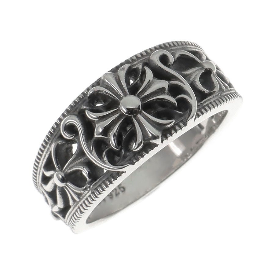 シルバー925 指輪 クロス 十字の紋章 クロス アクセサリー 古美加工 燻し加工 男女兼用 9号から28号