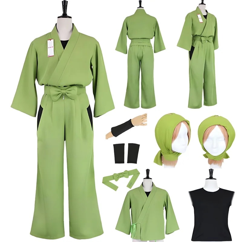 忍たま乱太郎 コスプレ 衣装 忍たま乱太郎 3年生 「頭巾＆手甲＆インナー付き 」忍術学園 忍者服 忍術衣装