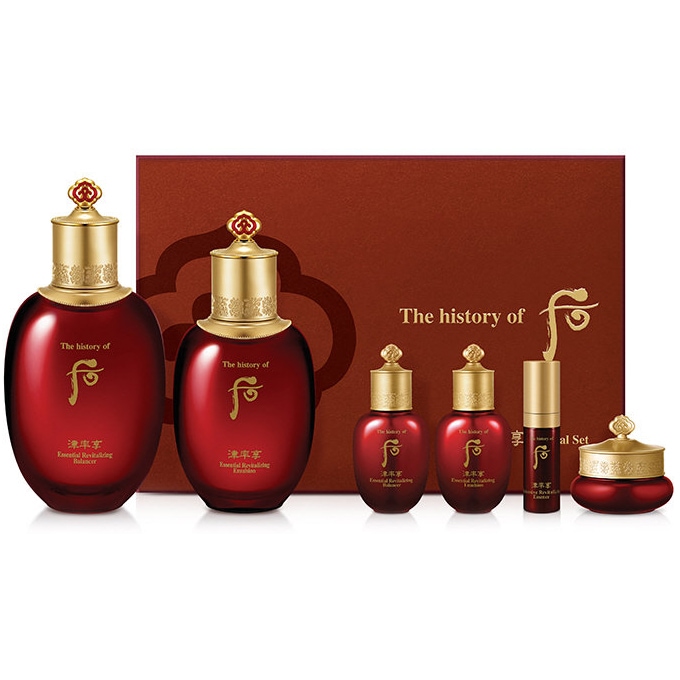 津率享(ジンユルヒャン) 津率(ジンユル) 2種企画セット／化粧水+乳液+サンプル4点付き／jinyulhyang jinyul Essential Revitalizing