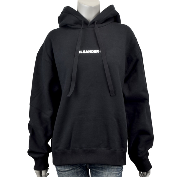 JIL SANDER ジルサンダー MINI LOGO コットンテリー パーカー/J40GU0123 J20039 001