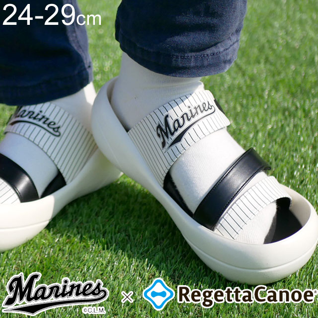 リゲッタカヌー RegettaCanoe 千葉ロッテマリーンズ 12球団コラボ メンズ サンダル プロ野球 靴 カジュアルシューズ 応援グッズ オシャレ 履きやすい 歩きやすい 日