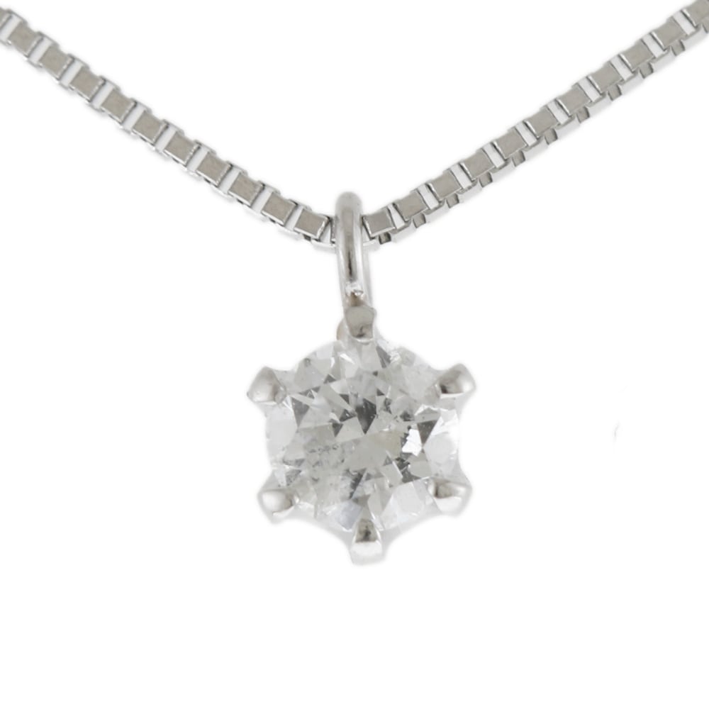 ネックレス Pt900プラチナ ダイヤモンド 中古 美品