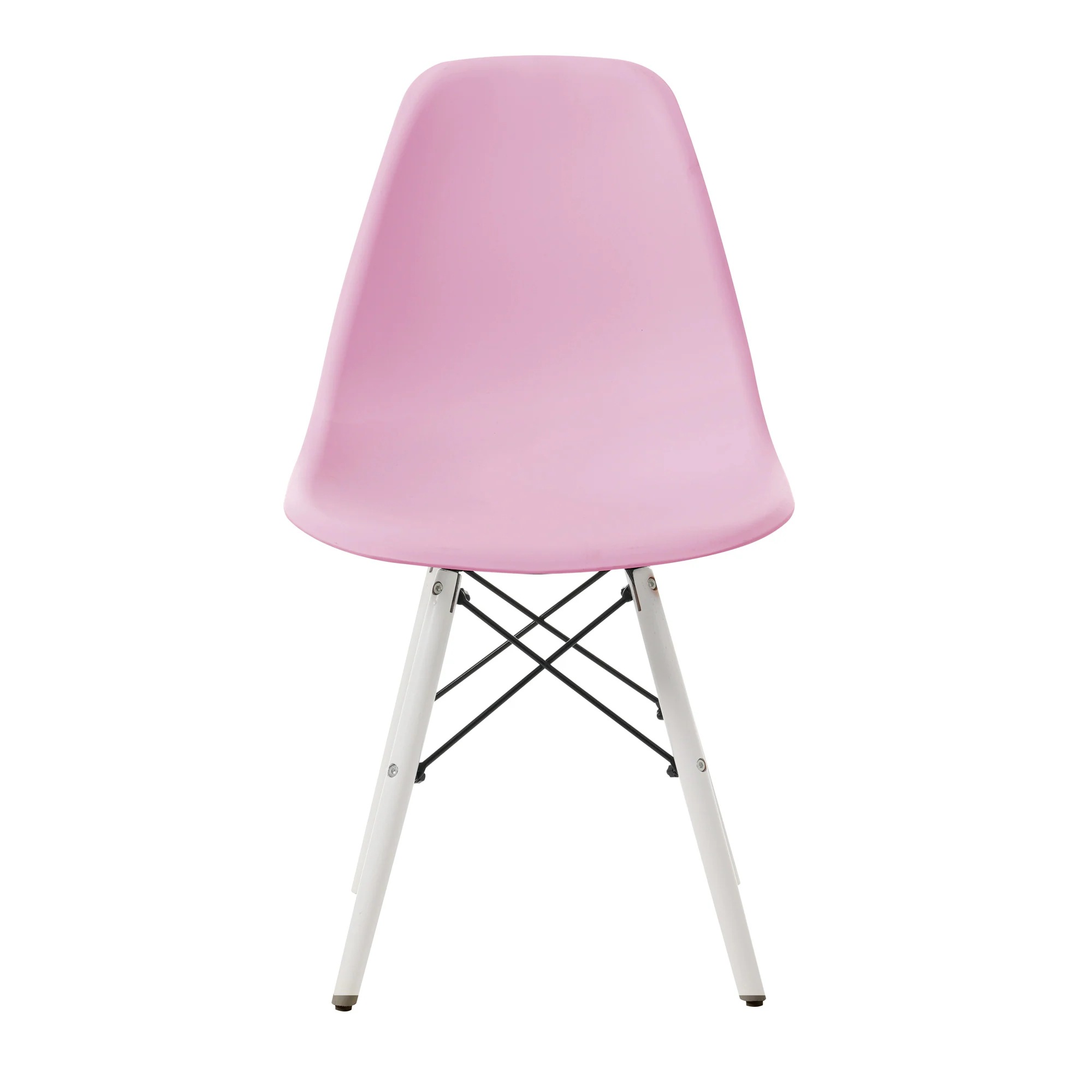 1950【4脚】【ピンク座面＆ホワイト脚】イームズチェア リプロダクト ダイニングチェア ダイニングチェアー イームズチェア DSW eames イームズ チェアー DSW イームズ椅子