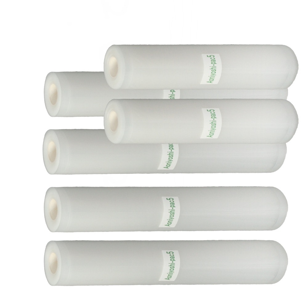 Aoniyoshipac5 真空パック器 混合ロールフィルムJR5-04-02 28cm幅 4本+20cm幅 2本