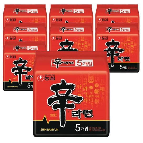 農心 辛ラーメン マルチ 5袋x8パック(計40個) 5,636円