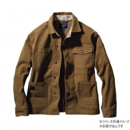 桑和 1472-00 長袖カバーオール LLサイズ ライトブラウン(87) Dandy Dad