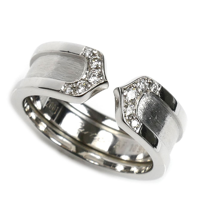 CARTIER カルティエ K18WG ホワイトゴールド C2 ダイヤ リング・指輪 ダイヤモンド 9.5号 50 7.2g レディース 中古 美品