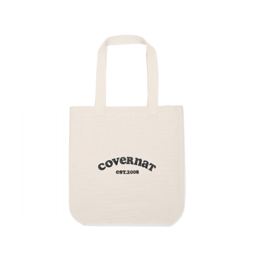 COVERNAT WOMAN クローバーハートキャンバスエコバッグアイボリー