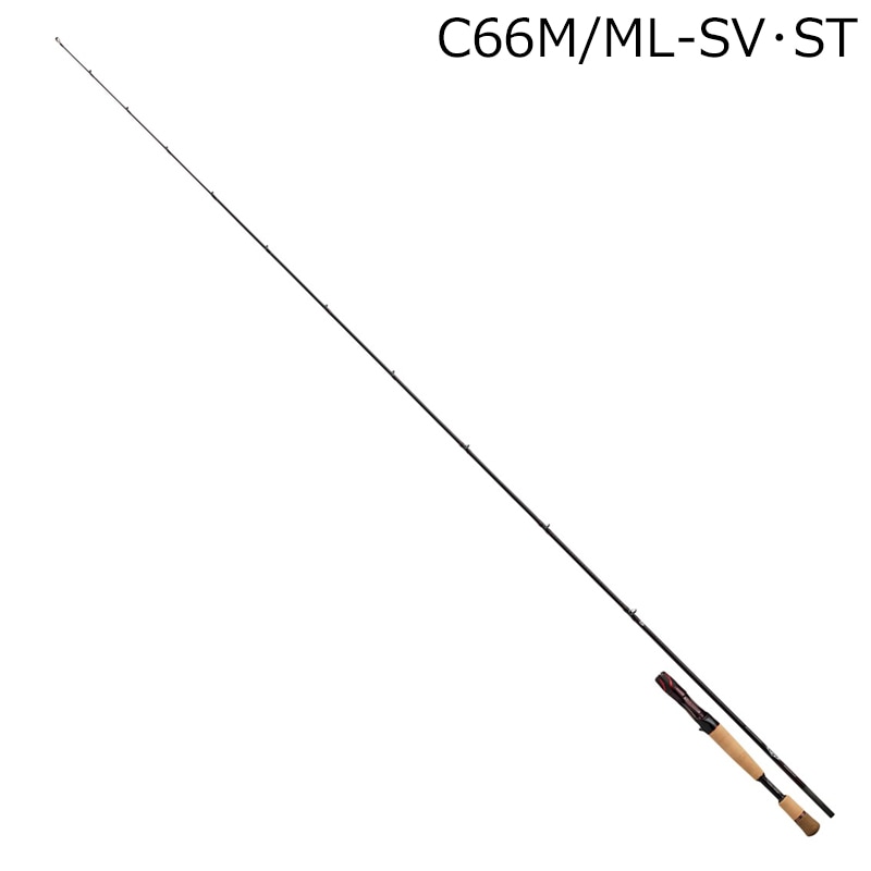 ダイワ 21スティーズSC C66M/ML-SVST 21 スティーズ ベイトキャスティングモデル SC C66M/ML-SVST WEREWOLF 6.6ft 2ピース(グリップ着脱式) ベイト