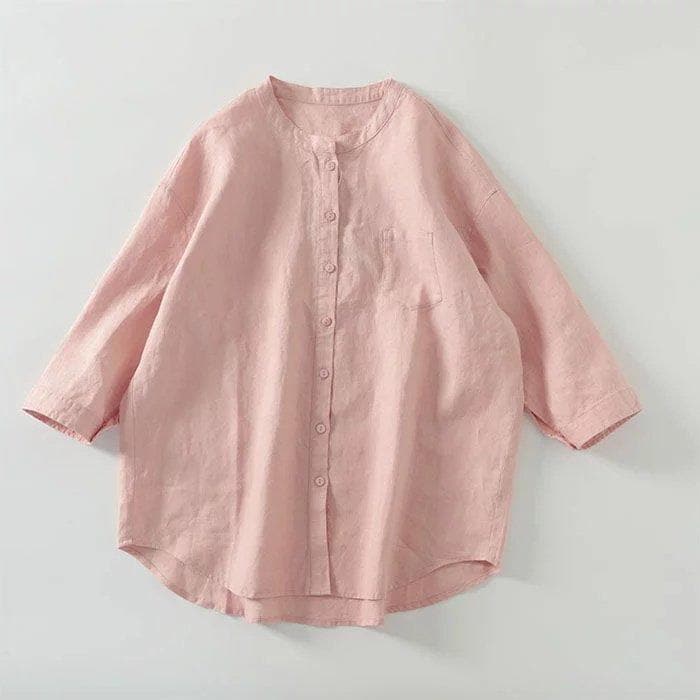 ガーゼ 綿麻 シャツ ブラウス レディース トップス 長袖 カジュアル 春 秋 綿混 きれいめ 無地 羽織り おしゃれ 大きいサイズ