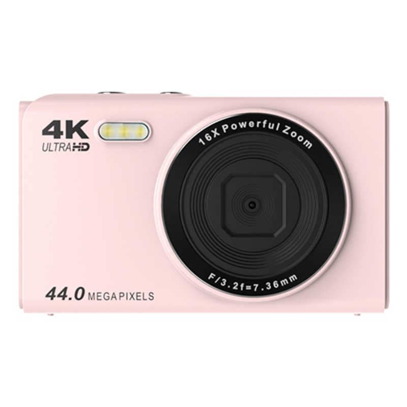 L&Lライブリーライフ　デジタルカメラ 4400万画素 4K録画 32GBカード付 ピンク　Y3022800104