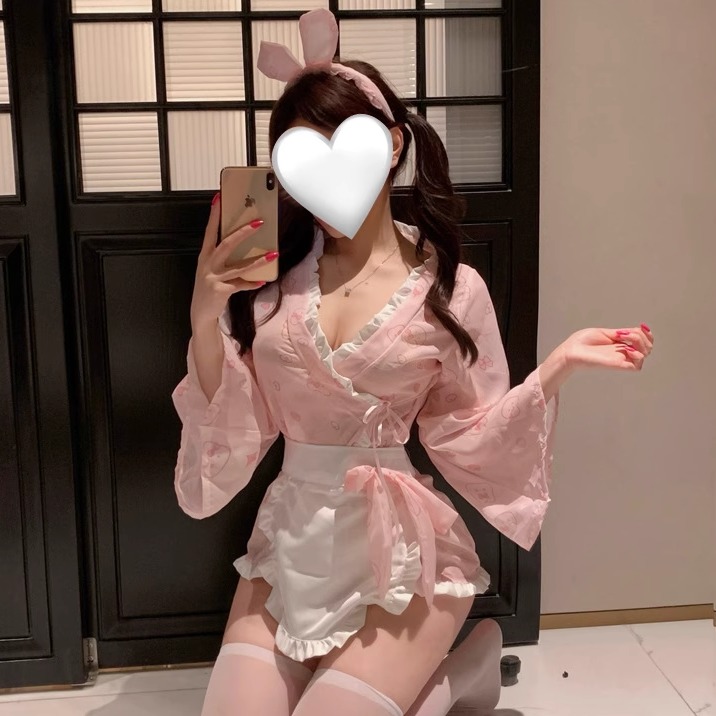 【3枚ご購入で200 OFF！】着物甘いウサギメイド服かわいいメイド女装バニーガールコスプレ仮装 せいふくイジェントqq Ny