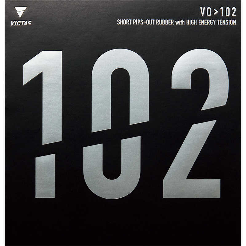 VICTAS　表ソフトラバー VO102 MAX ［表ソフト /スピン］ ブラック　020222