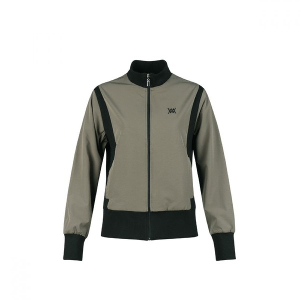 (ラックスゴルフ) ラックスゴルフミュウゴルフレディースビッグロゴリップカラーフルジップアップジャンパー MW4A814W