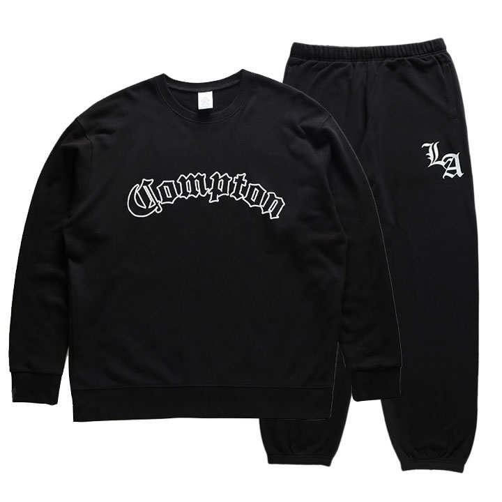 ACE FLAG 上下セット 長袖 ブランド スケボー メンズ 春秋冬用 黒 大きいサイズ エースフラッグ セットアップ トレーナー 裏パイル スウェットパンツ