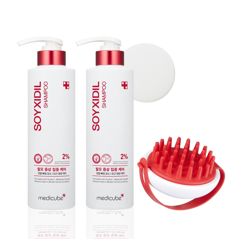 メディキューブ ソイシジル 頭皮 ボリューム 機能性 脱毛シャンプー 490ml 2個