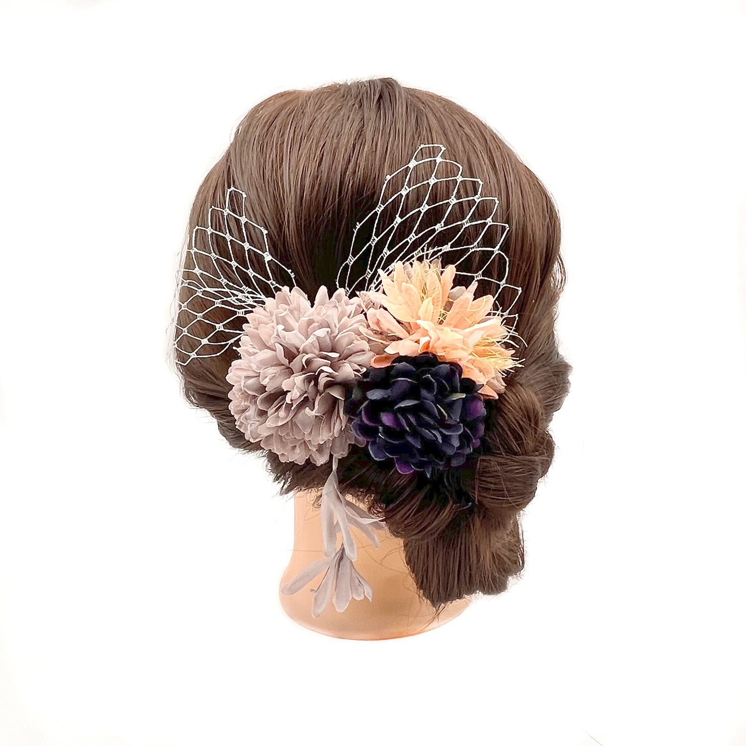 【急速出荷】お盆シルクフラワーヘアアクセサリー日本の着物アクセサリーヘッドフラワーセットレトロスイート漢服の花ヘアクリップ 8,138円