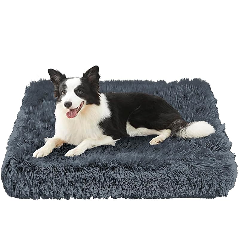 大型犬用ベッド 洗えるカバー ペットソファー スクエアベッド 滑り止め 防水 犬用クッション ぐっすり眠る 介護用 マットレス クッション性が 高反発ウレタン ふわふわ もこもこ 寝床 通気性 多頭飼