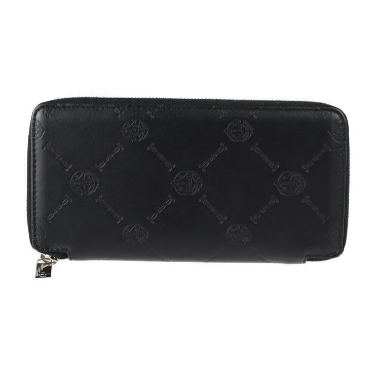 新品未使用展示品 Berluti ベルルッティ 二つ折り財布 - ITAUBA VERTICAL イタウバ バーティカル カーフスキン ブラック シルバー金具 ラウンドファスナー 長財布 本物保証 中