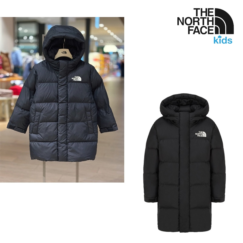 NJ3NR50S KS NEW PUFFY COAT ふんわり中綿で軽く暖かい 防風 撥水 取り外せるフード 通学 普段使い 高保温性 キッズ男女兼用 冬アウター 軽量 柔らか ムレにくい 静電気軽減