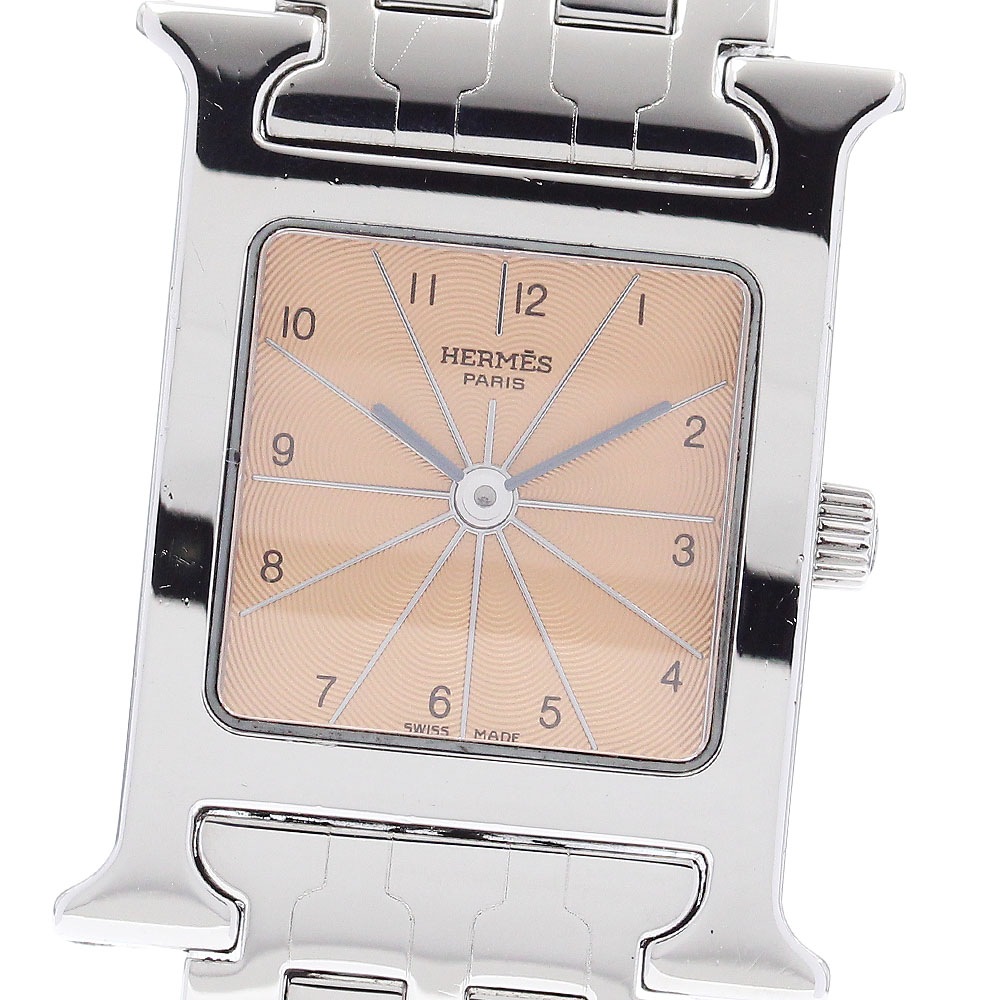 エルメス HERMES HH1.210 Hウォッチ クォーツ レディース 内箱・保証書付き_881359【中古】