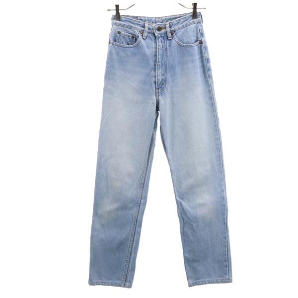 90s 日本製 ストレートデニムパンツ 7 ジーンズ レディース