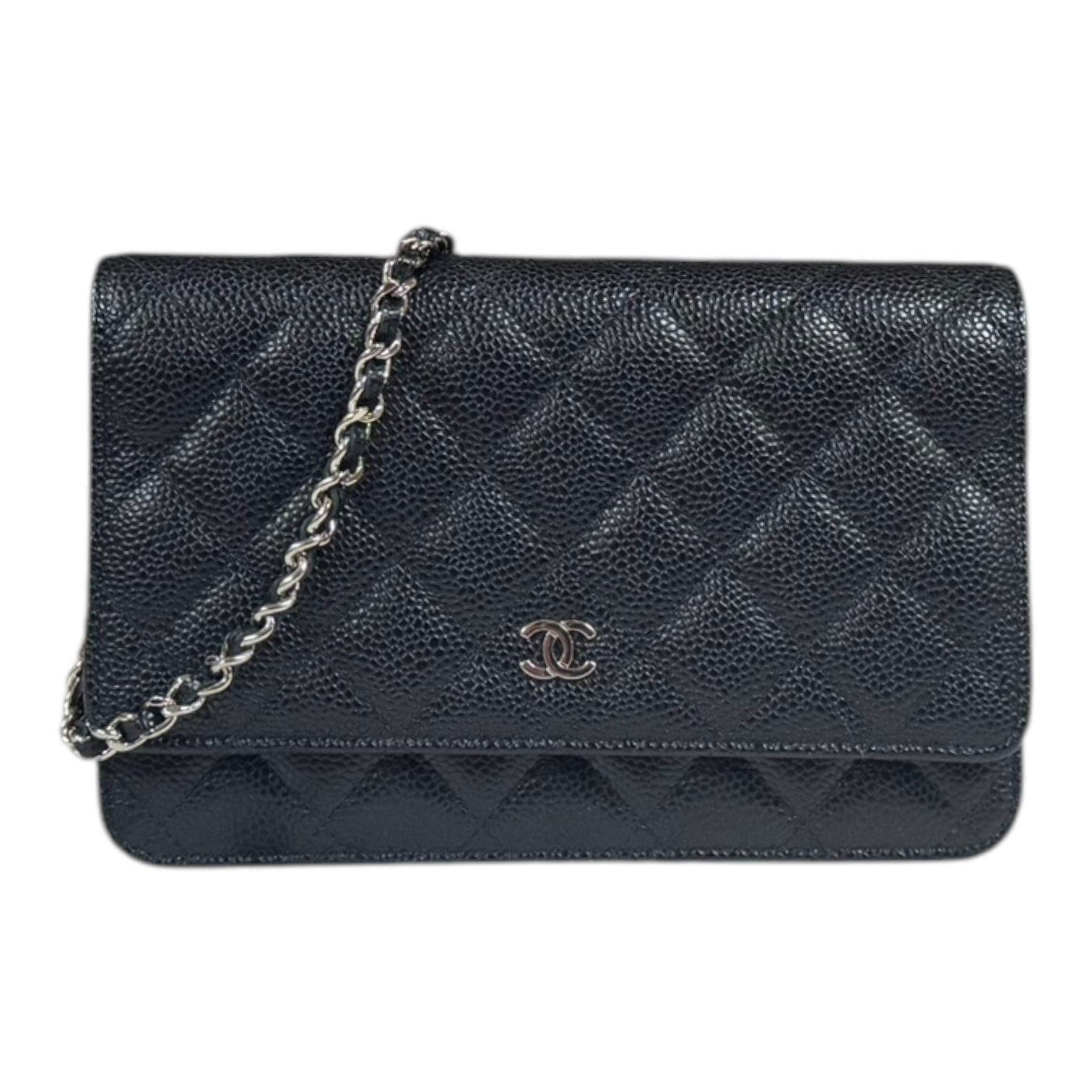 シャネル ショルダーバッグ キャビアスキン A33814 ブラック CHANEL 中古 247,500円