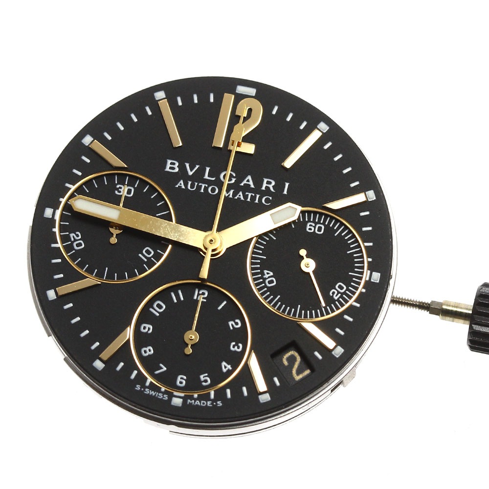 ブルガリ BVLGARI ムーブメント Cal.080-TEEM クロノグラフ 自動巻き メンズ _I-21【中古】