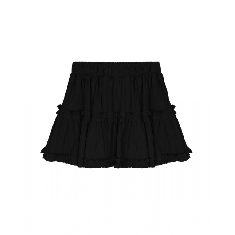 ニック&ニコールトレンディフリルミニスカート_ブラック 11,083円