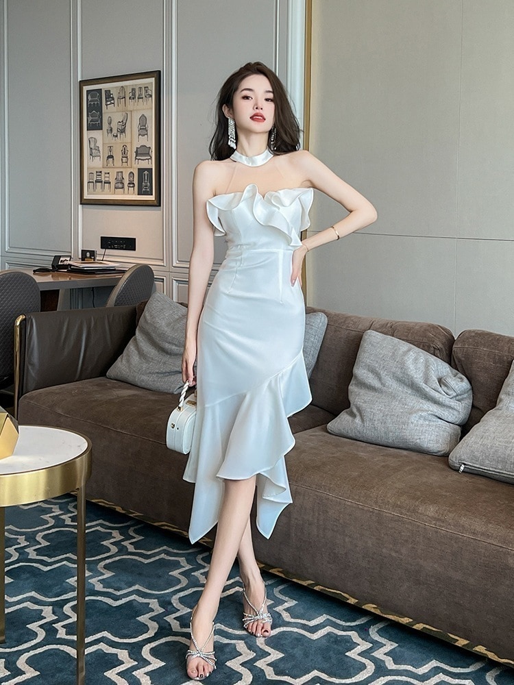 【高.品.質】2025 新作 高級感 気質 ワンピース 結婚式 ドレス 花嫁ロングドレス 結婚式ワンピース 韓国ファッション パーティードレス ウェディングドレス 白16 2025福袋