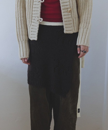NFF epona layered skirt brown エポナレイヤードスカート ブラウン 韓国ファッション