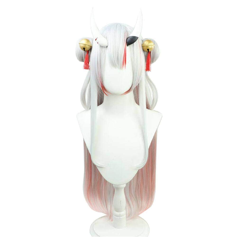 バーチャルYouTuber　VTuber　ホロライブ　百鬼あやめ　飾り付き　コスプレウィッグ期間限定30％