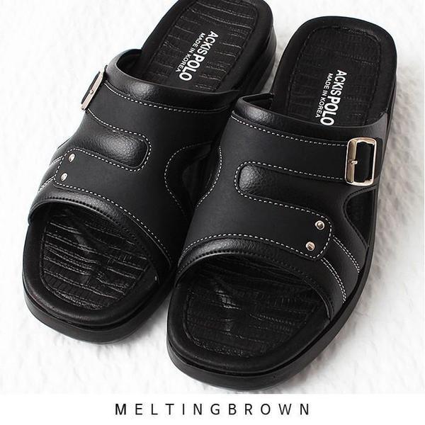 男性革スリッパ メンズ高級スリッパ メンズ背伸びスリッパ M6