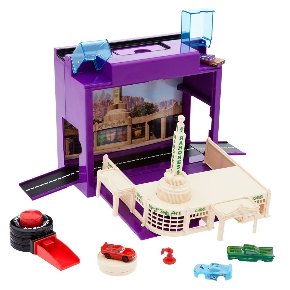 ディズニーラモーンのボディショップオンザゴープレイセット Cars