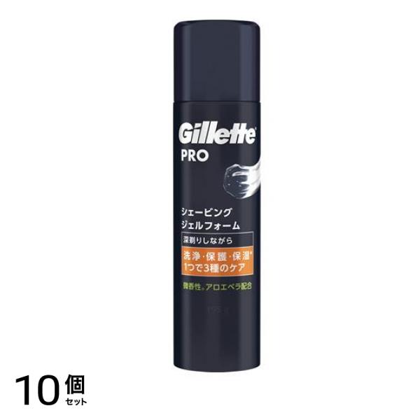 PRO(プロ) シェービングジェルフォーム 195g 10個セット