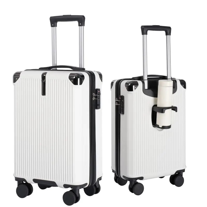 スーツケース 機内持ち込み 超軽量 キャリーケース 軽量 多機能 キャリーバッグ 静音 耐衝撃 ダブルキャスター S/Mサイズ カップホルダー付 隠しフック機能 360度回転 TSAローク搭載 ファス 7,121円