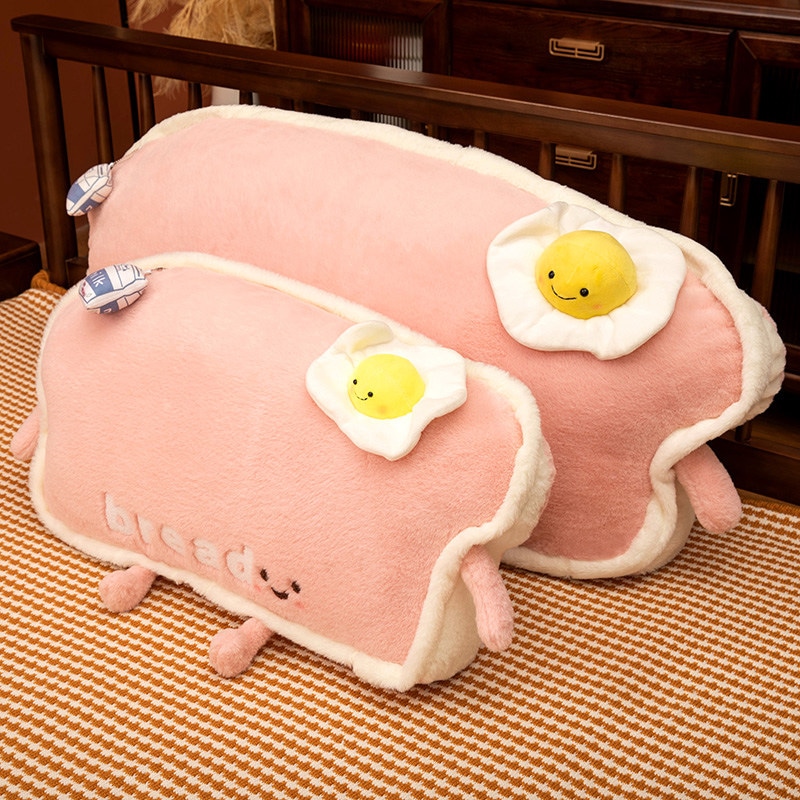 77n トースト枕ベッドサイド寝室ベッドクッション女の子睡眠脚枕スーパーソフト寮バッククッション利用可能