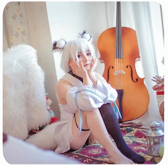 VTuber バーチャルアイドル 白上フブキ コスプレ衣装 コスチューム ハロウィン 変装 仮装 学園祭 文化祭