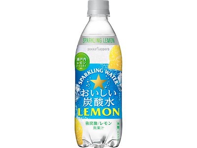 他サイト： ポッカサッポロ おいしい炭酸水レモン500ml 24本の商品画像