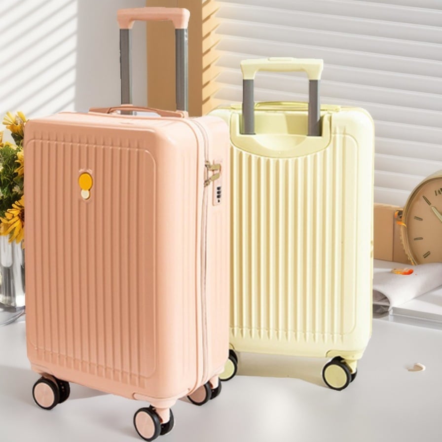 厚手のスーツケースで丈夫な20インチシャーシに接続パスワードファスナー新型女性用レバーケース大容量ケースケース